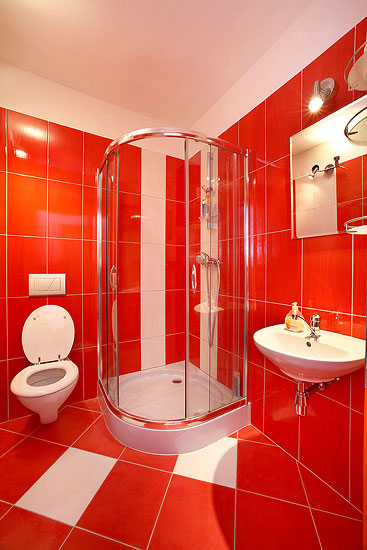 Room no. 7 - Bathroom, Bezchlebovi - Accommodation Český Krumlov